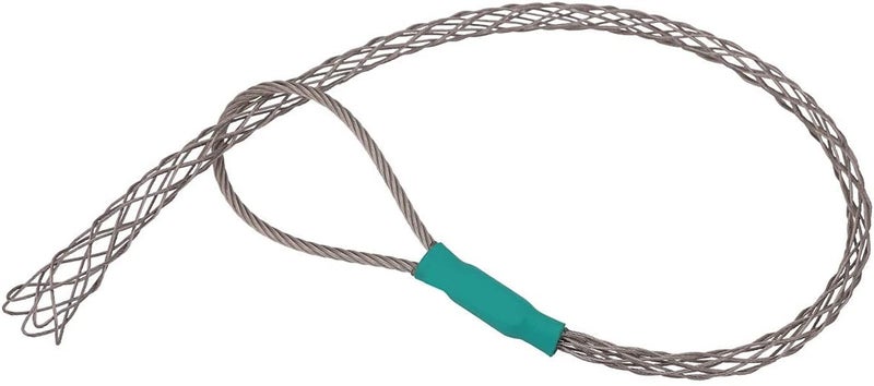 VGongTech Cable Pulling Grip Sock Kit Galvanizing Steel Antislip Pipe Cable Wire Pulling Grips Lassos Set Flexible Eye Mesh Rope Green - Image 1